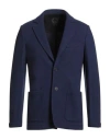 T-jacket By Tonello Man Blazer Navy Size S Virgin Wool, Polyamide, Cashmere, Elastane