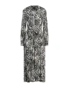 T-jacket By Tonello Woman Maxi Dress Black Size M Viscose In Black