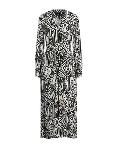 T-jacket By Tonello Woman Maxi Dress Black Size M Viscose