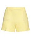 T-jacket By Tonello Woman Shorts & Bermuda Shorts Yellow Size M Cotton, Polyester, Polyamide In Yellow