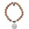T. Jazelle Moonstone Guidance Bracelet In Orange In Brown