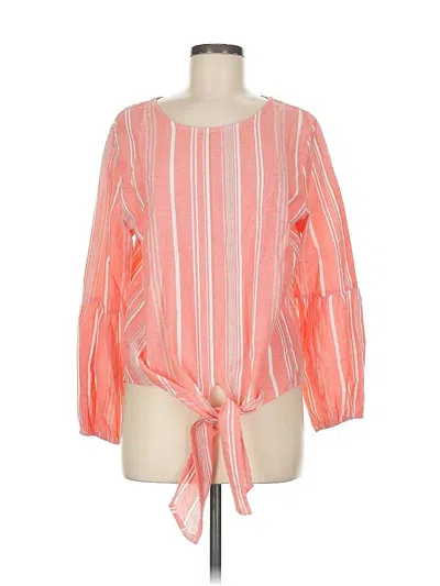 Pre-owned T. Rose 3/4 Sleeve Blouse In Orange