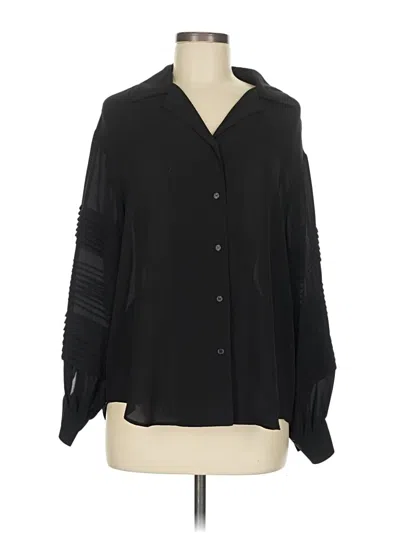Pre-owned T Tahari 3/4 Sleeve Blouse In Black