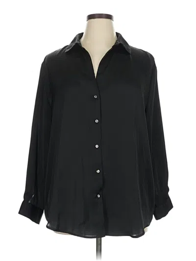 Pre-owned T Tahari 3/4 Sleeve Blouse In Black