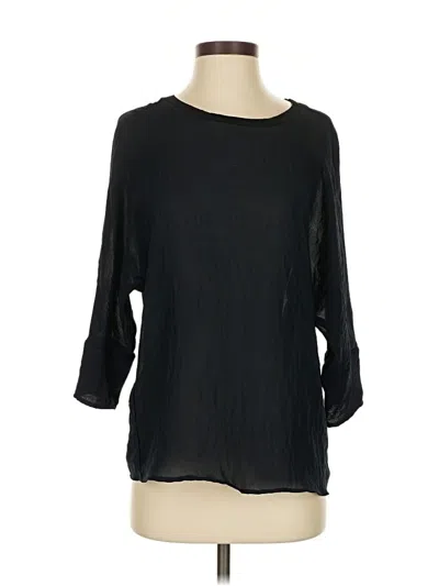 Pre-owned T Tahari 3/4 Sleeve Blouse In Black