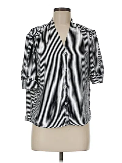 Pre-owned T Tahari 3/4 Sleeve Blouse In Black