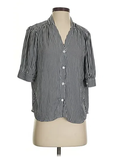 Pre-owned T Tahari 3/4 Sleeve Blouse In Gray