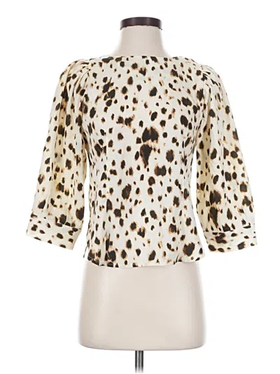 T Tahari 3/4 Sleeve Blouse In Ivory