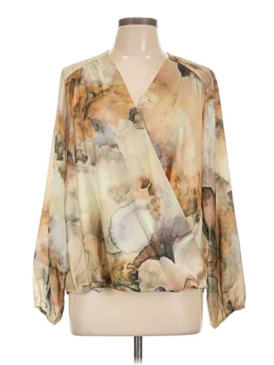 Pre-owned T Tahari 3/4 Sleeve Blouse In Yellow