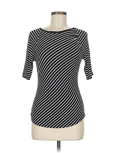 Pre-owned T Tahari 3/4 Sleeve T-shirt In Black