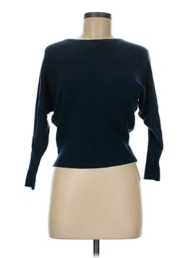 Pre-owned T Tahari 3/4 Sleeve T-shirt In Blue