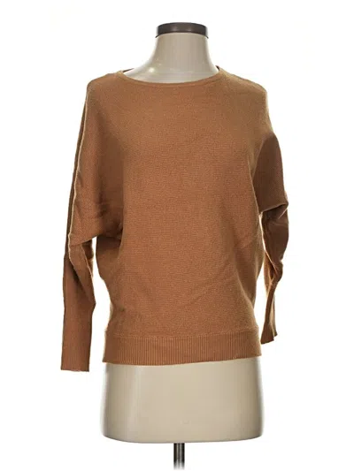 Pre-owned T Tahari 3/4 Sleeve T-shirt In Brown