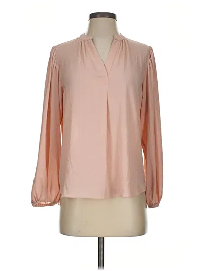 Pre-owned T Tahari 3/4 Sleeve T-shirt In Tan