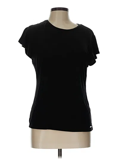 Pre-owned T Tahari Active T-shirt In Black