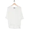 T Tahari Airflow Short Sleeve Button-up Shirt In Solid White