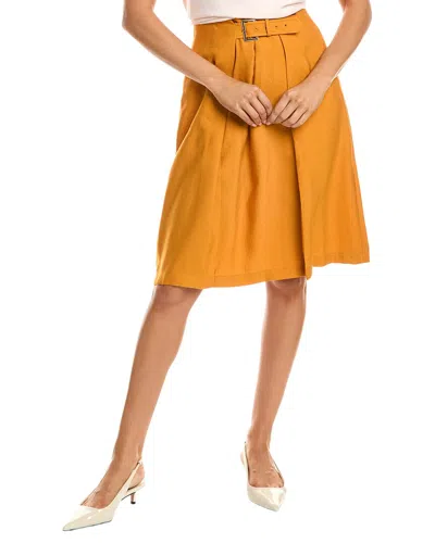 T Tahari A-line Skirt In Yellow