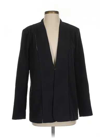 Pre-owned T Tahari Blazer Jacket In Black