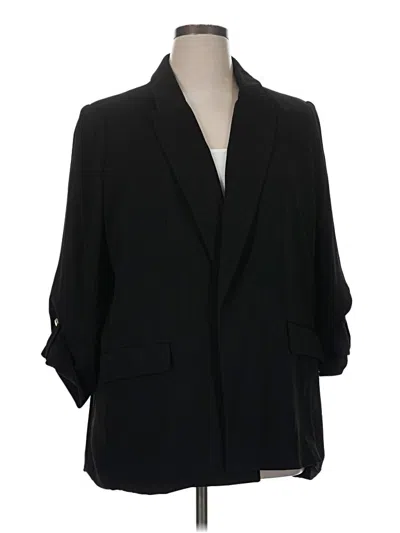 Pre-owned T Tahari Blazer Jacket In Black