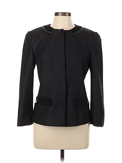 Pre-owned T Tahari Blazer Jacket In Black
