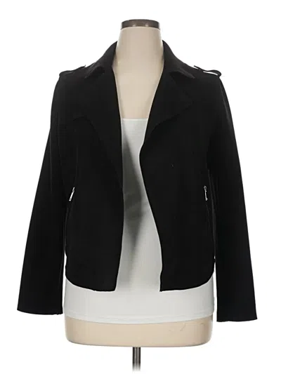 Pre-owned T Tahari Blazer Jacket In Black