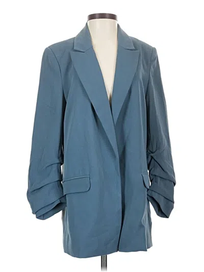 Pre-owned T Tahari Blazer Jacket In Blue