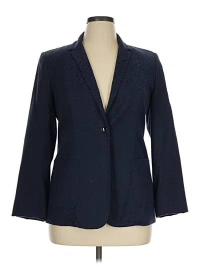 Pre-owned T Tahari Blazer Jacket In Blue