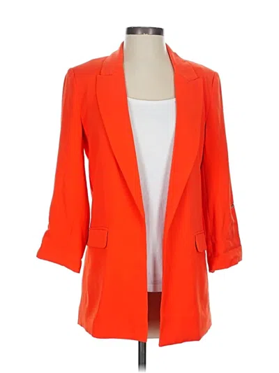 Pre-owned T Tahari Blazer Jacket In Orange
