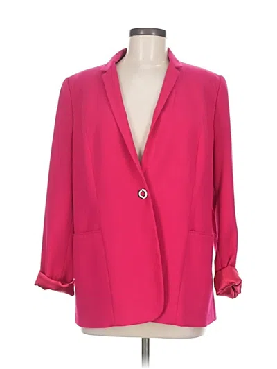 Pre-owned T Tahari Blazer Jacket In Red