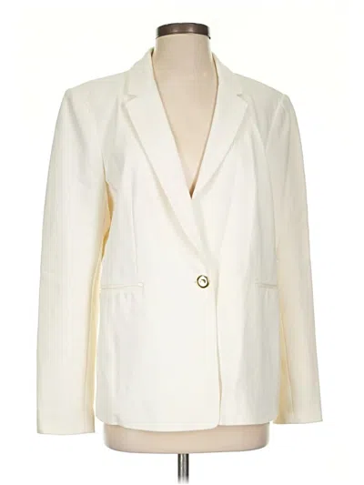 Pre-owned T Tahari Blazer Jacket In White