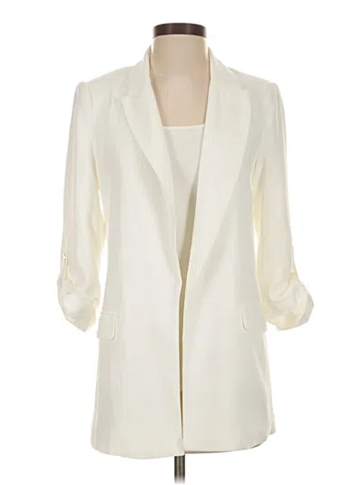 T Tahari Blazer Jacket In White