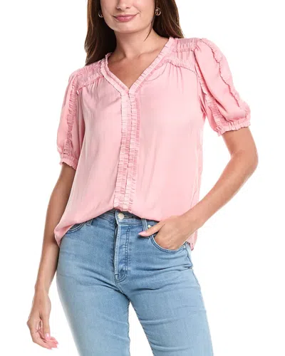 T Tahari Blouse In Pink