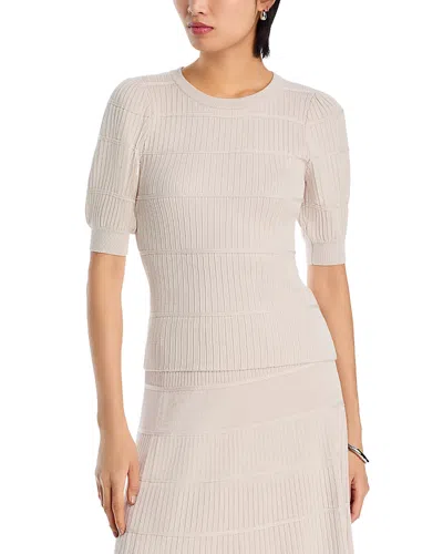T Tahari Blouson Sleeve Textured Top