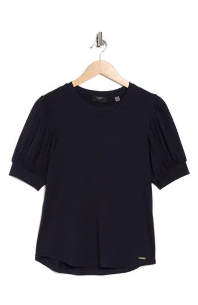 T Tahari Blouson Sleeve Top In Black