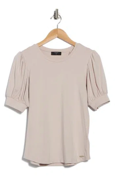 T Tahari Blouson Sleeve Top In Silver