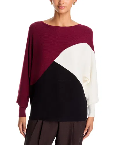T Tahari Boat Neck Sweater In Multi