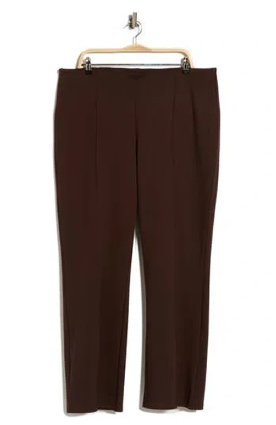 T Tahari Bootcut Ponte Pants In Rich Mocha
