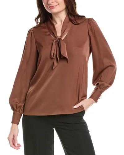 T TAHARI T TAHARI BOW NECK TIE BLOUSE