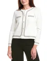 T Tahari Boxy Jacket In White