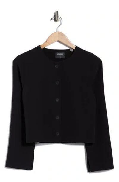T Tahari Bracelet Sleeve Crop Blazer In Multi