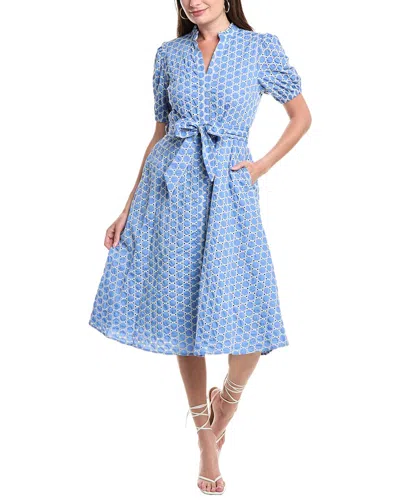 T Tahari Broderie Shirtdress