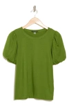 T Tahari Bubble Sleeve T-shirt In Apple Green