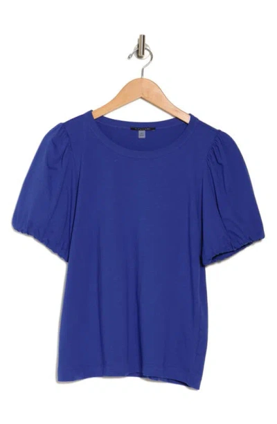 T Tahari Bubble Sleeve T-shirt In Blue Nouveau