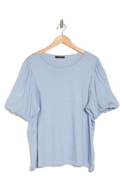 T Tahari Bubble Sleeve T-shirt In Glimmer Blue