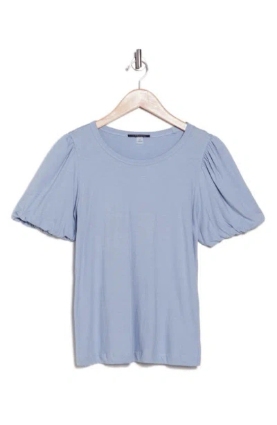 T Tahari Bubble Sleeve T-shirt In Glimmer Blue
