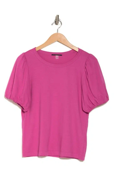 T Tahari Bubble Sleeve T-shirt In Hype Pink