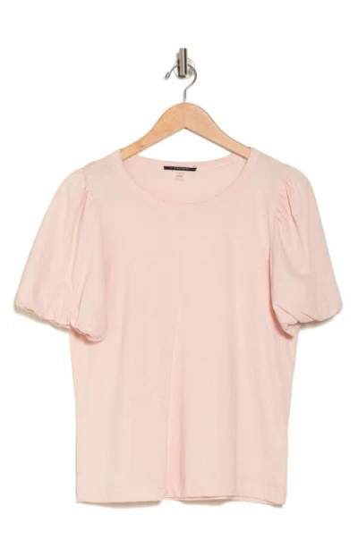T Tahari Bubble Sleeve T-shirt In Pale Pink