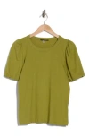 T Tahari Bubble Sleeve T-shirt In Split Pea