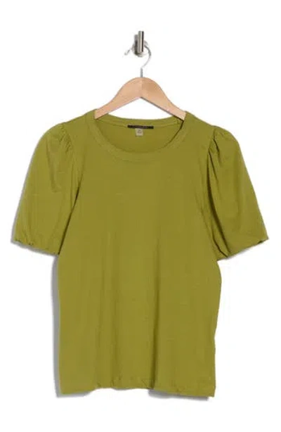 T Tahari Bubble Sleeve T-shirt In Split Pea