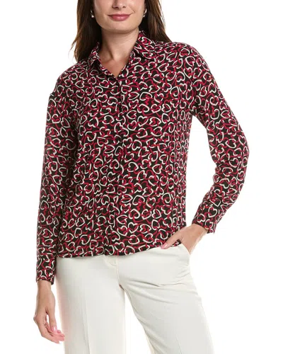 T TAHARI T TAHARI BUTTON-DOWN BLOUSE