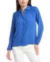 T Tahari Button-down Blouse In Blue